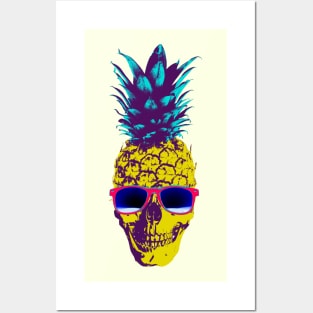 Pineapple Skull Posters and Art